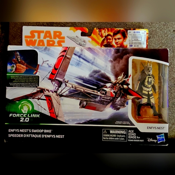 HASBRO DISNEY STAR WARS FORCE LINK 2.0 ENFYS NEST’S SWOOP BIKE ACTIVATE SOUNDS - Picture 1 of 2